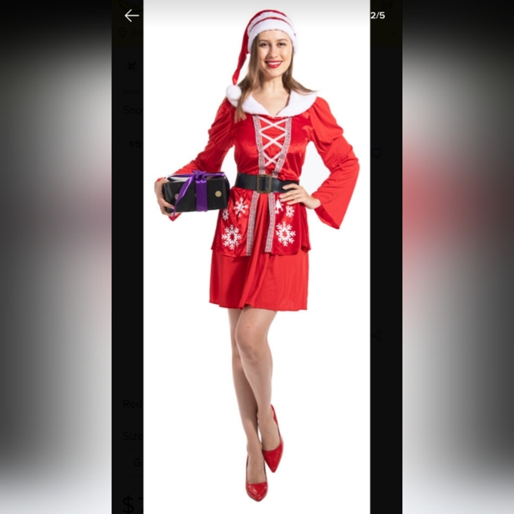 NWT Santa's Snowflake Darling Costume Medium